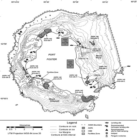 Figura 20. Zonas Antárticas Especialmente Protegidas en la Isla Decepción.