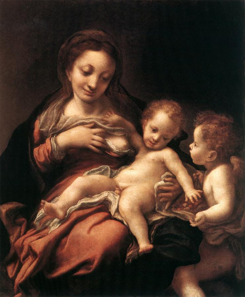 Virgen de la leche. Correggio, 1524-1525